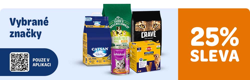 Vybrané značky 25% sleva Pouze v aplikaci