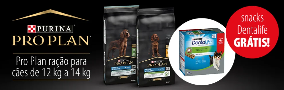 Purina Pro Plan 7 a 14 kg ração para cães + snacks Dentalife grátis!