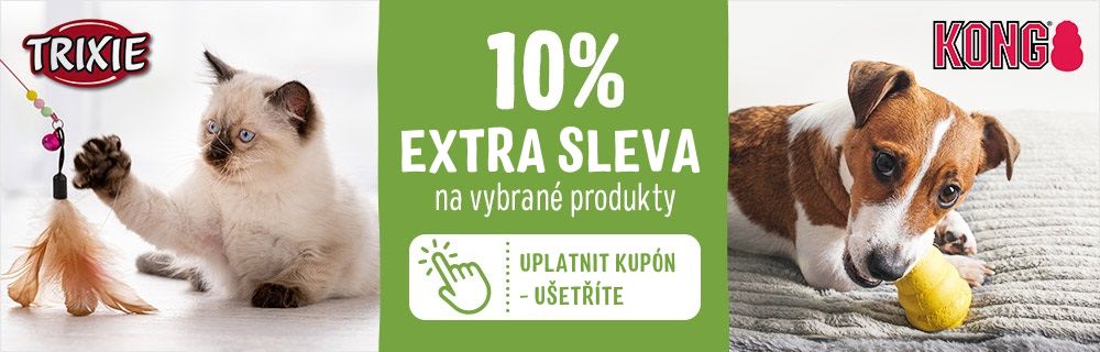 sleva na produkty Trixie a Kong