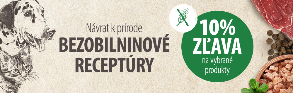 Bezobilninové krmivo pre psy a mačky