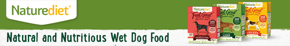 Natural and nutritious wet dog food