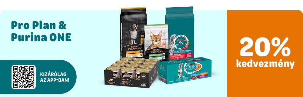Pro Plan & Purina ONE 20% kedvezmény
