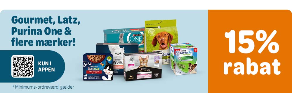 15% rabat på flere mærker i appen