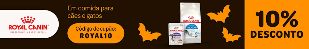 10 % de desconto em produtos Royal Canin para cães e gatos