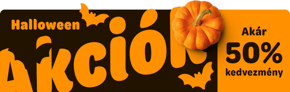 Halloween akciók - Akár 50% kedvezmény