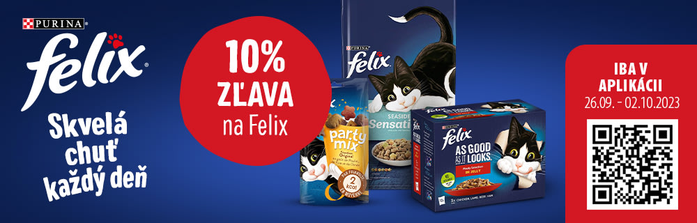 10% zľava na značku Felix