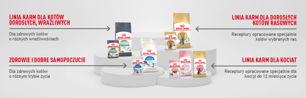 Rodzaje karm Royal Canin