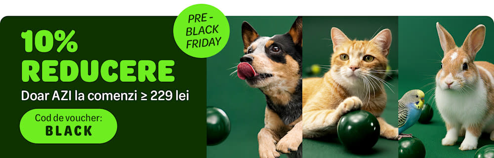 Doar azi reducere 10% la toate comenzile ≥ 229 lei. Cod voucher: BLACK