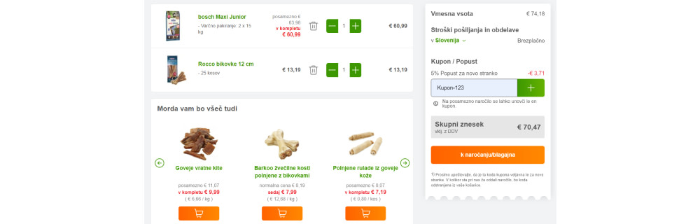 Kako oddam naročilo