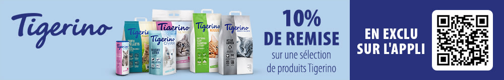10 % de remise sur la marque Tigerino pour chat