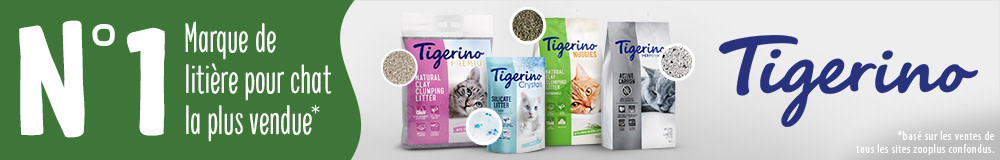 Tigerino, la marque de litière la plus vendue chez zooplus