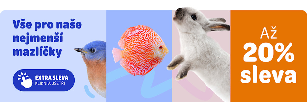 Vše pro naše nejmenší mazlíčky. 15% sleva - kód kupónu: SLEVA15