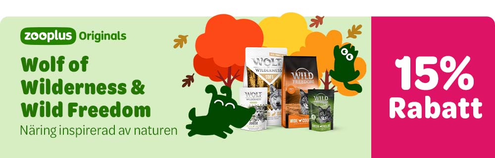 Upp till 15% på Wolf of Wilderness & Wild Freedom