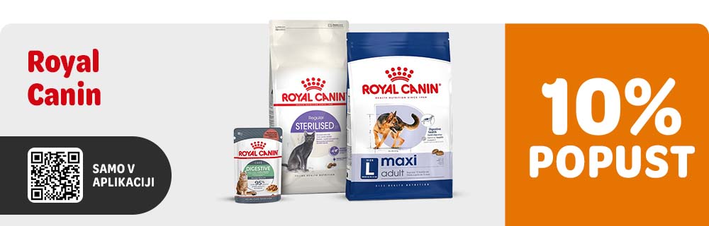 10% popust na Royal Canin samo v aplikaciji