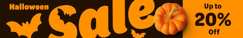 Halloween Sale: Up to 20% off