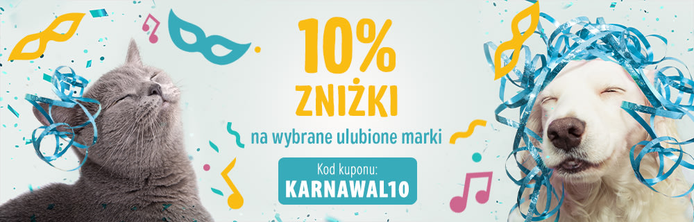 Karnawał w zooplus! 10% zniżki na wybrane marki własne z kodem kuponu: KARNAWAL10