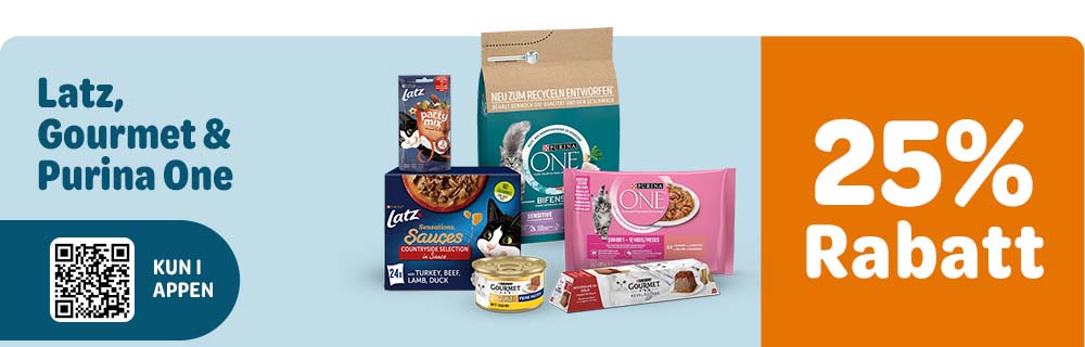 25% rabatt på utvalgte merker