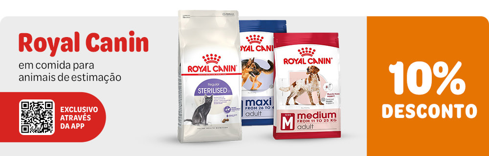 10% de desconto numa seleção de comida Royal Canin para cães e gatos
