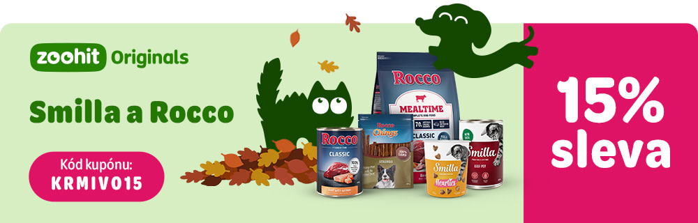 zoohit Originals Smilla a Rocco 15% sleva. Kód kupónu: KRMIVO15