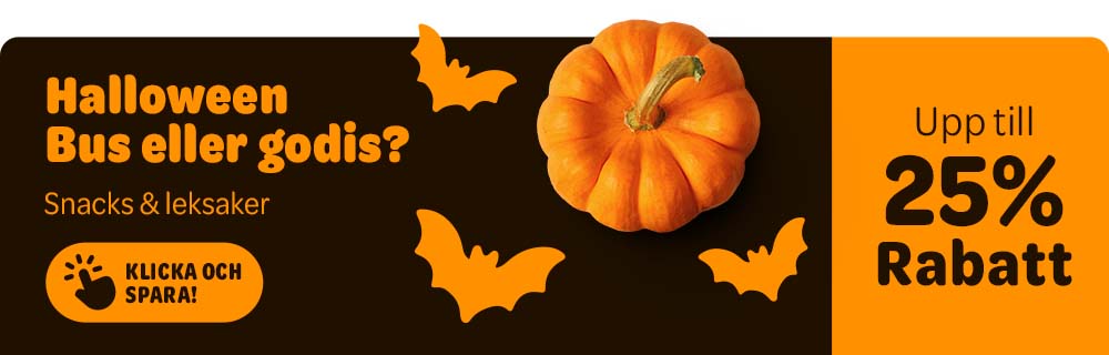 Halloween - Upp till 25% rabatt