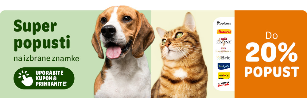 Super popusti na izbrane znamke! Do 20% popust. Uporabite kupon in prihranite