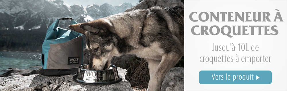 Wolf of Wilderness - Conteneur à croquettes de voyage
