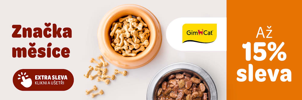 Značka měsice: GimCat. Až 15% sleva. Extra sleva - klikni a ušetři.