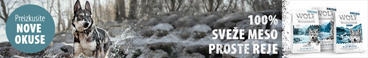 NOVO: Wolf of Wilderness z okusom piščanca iz proste reje in lososa za pasje mladičke, odrasle ter starejše pse NOVO: Wolf of Wilderness z okusom piščanca iz proste reje in lososa za pasje mladičke, odrasle ter starejše pse