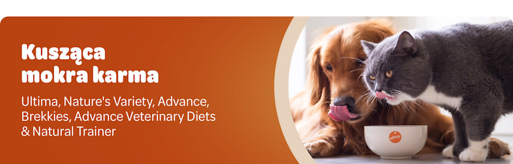 Kusząca mokra karma: Ultima, Nature's Variety, Advance, Brekkies, Advance Veterinary Diets & Natural Trainer