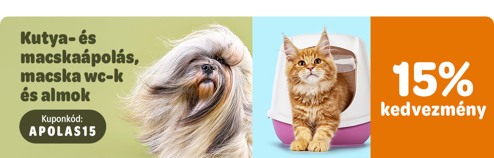 Kutya- és macskaápolási termékek extra kedvezménnyel