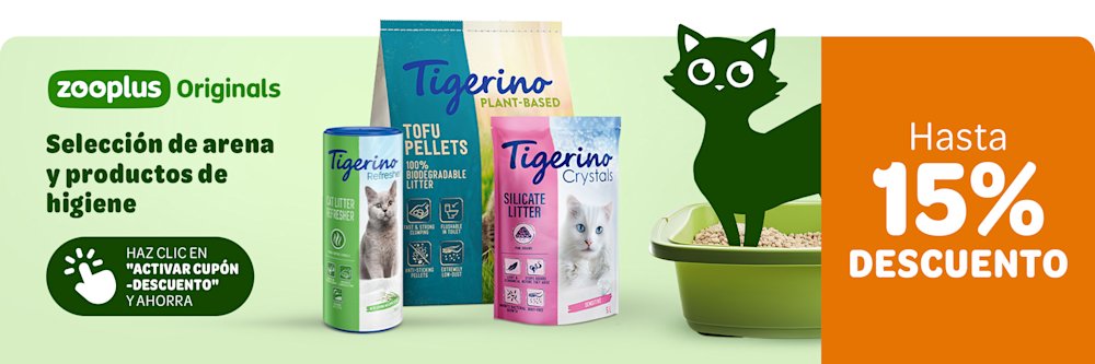 Selección de arena y productos de higiene hasta 15% descuento