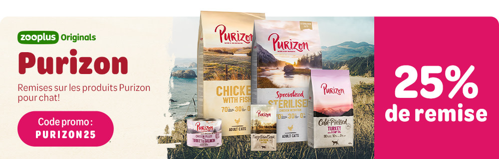 25% de remise sur les produits Purizon !