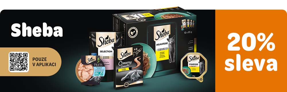Sheba 20% sleva pouze v aplikaci