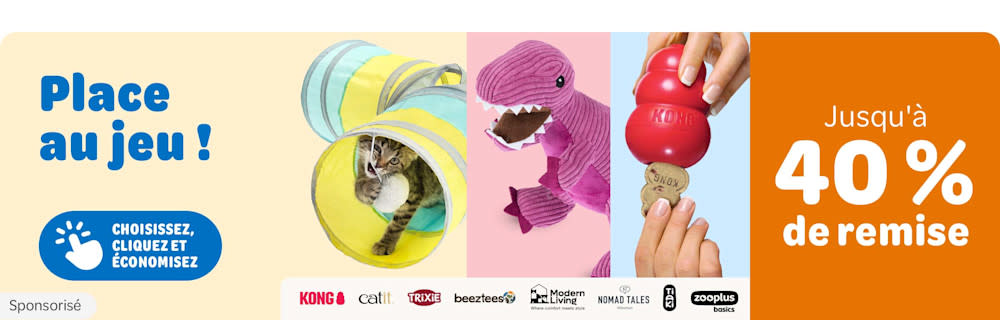 Soldes : jusqu’à -40 % sur les jouets pour chien et chat