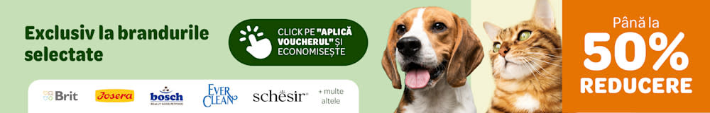 Exclusiv la brandurile selectate. Până la 50% reducere.