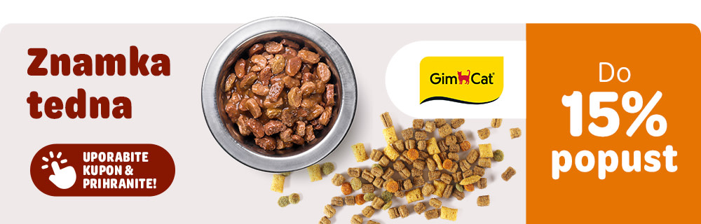 Znamka tedna GimCat. Do 15% popust. Uporabite kupon in prihranite.