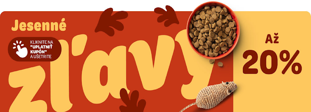 Jesenné zľavy až 20% - Kliknite na "Uplatniť kupón" a ušetrite