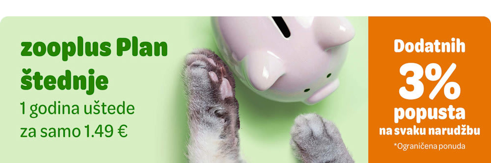 Plan štednje - dodatnih 3% popusta na svaku narudžbu, sada samo za 1.49 €!