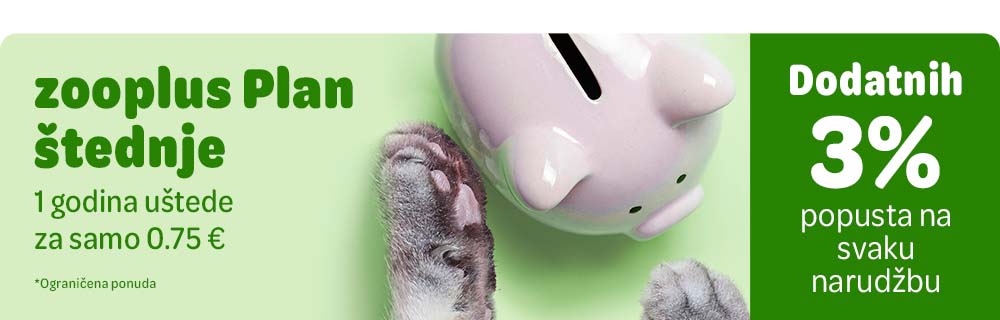 Plan štednje - dodatnih 3% popusta na svaku narudžbu, sada samo za 0.75 €!