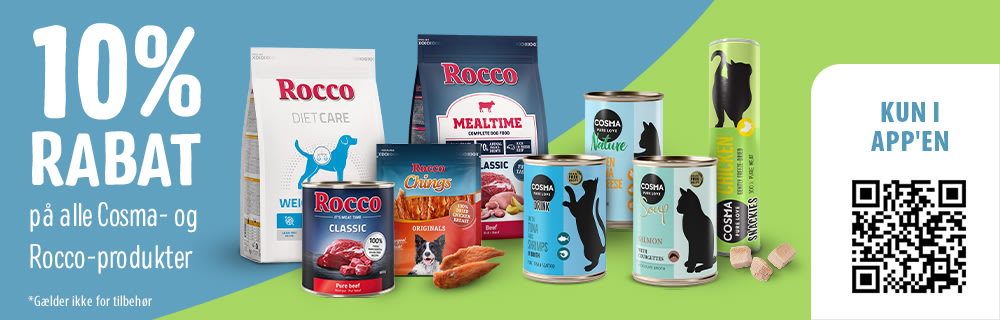 Spar 10% på snacks fra Cosma & Rocco gennem appen