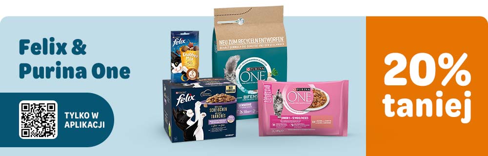 Felix i Purina One 20% taniej