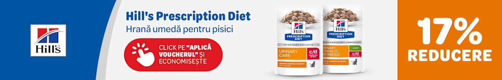 Hill's Prescription Diet, hrană umedă pentru pisici. 17% reducere. Click pe "Aplică voucherul și economisește."