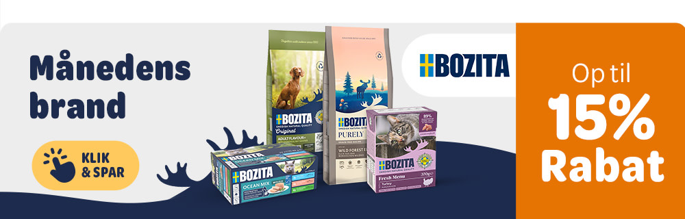 Op til 15% rabat på månedens brand, Bozita