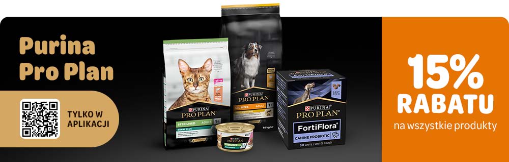15% znizki na Purina Pro Plan dla psa i kota, tylko w aplikacji! 10.12-16.12.2024