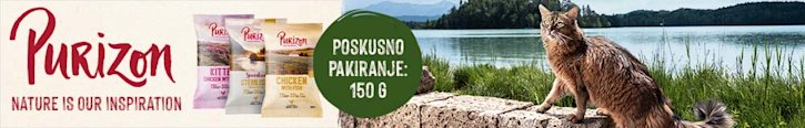 NOVO: Purizon poskusno 150 g pakiranje - preizkusite sedaj! NOVO: Purizon poskusno 150 g pakiranje - preizkusite sedaj!