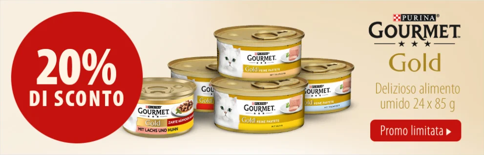 20% di sconto su 24 x 85 g di Gourmet Gold