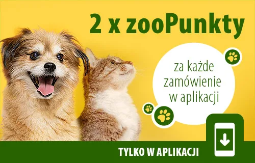 2x zooPunkty na każde zamówienie w aplikacji!