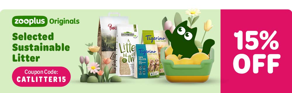 Get 15% off zooplus Originals Sustainable Cat Litter. Use the coupon code: 'CATLITTER15'.