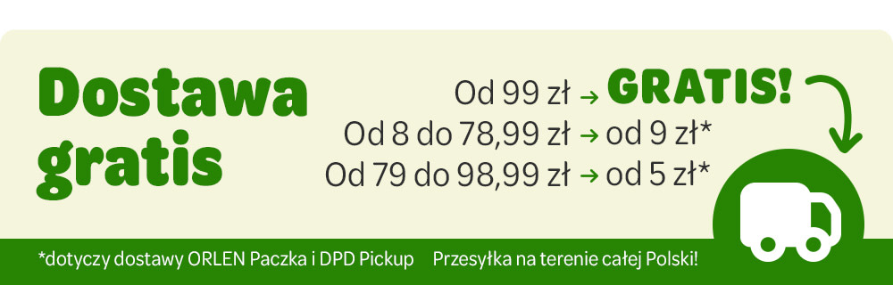 Dostawa gratis od 99zł.