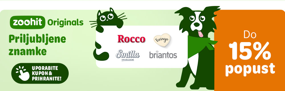 zoohit Originals. Priljubljene znamke Rocco, Smilla, Feringa, Briantos.. 15% popust. Uporabite kupon in prihranite.